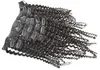 7PCS Kinky Curly Clip in Hair Extension 12-26 cal Brazylijskie ludzkie włosy Weave Naturalny czarny 120 g/zestaw w magazynie G-Easy Bezpłatna wysyłka