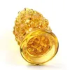 W1030 Fraise Pointillé Pyrex Verre Gode Cristal Anal Butt Plug Perles Femelle Mâle Masturbation Produits Pour Adultes Sex Toys8155882