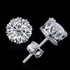Band New Crown Wedding Stud Earring 2017 New 925 Sterling Silver CZ Simulated Diamonds Engagement Beautiful Jewelry Crystal Ear Rings