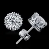 Crystal 925 Sterling Zilver Diamond Crown Earring Geplateerd Vergulde Zilveren Stud Earring met Mooie Bruiloft Engagement Sieraden Gift