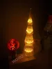 WOXIU Weihnachtsbaum Weinleseglas Weinlese-Faden-Glühlampe Edison Retro Lamp Sky spielt warme weiße Weihnachtstagdekorationen die Hauptrolle