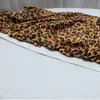 Faixas de cadeira de lycra com estampa de leopardo, espessura dupla 20cm * 72cm, 100 peças com frete grátis para uso em casamento