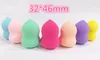 Großhandel 1000 Stück Make-up-Schwämme Pro Beauty Sponge Foundation Blending Sponge Applikatoren Puderquaste 10 Farben 32 * 46 mm