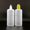 100 ML 100 Stuks LDPE PE Plastic Druppelflesjes Met Kindveilige Caps Tips Knijpbare sapflessen Korte tepel