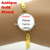 Brazalete de tijeras vintage con imagen artística de cristal, pulseras con colgante de foto, diseño de joyería de fe, 1 unidad por lote, envío gratis