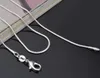 Hele - 20st 925 sterling zilver 1mm slangenketting 16 18 20 22 24 kan the226z kiezen