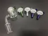 high quality Quartz Thermal Banger Mushroom glass Carb Cap Glass Nail 2IN1 Carb Cap With Thick Quartz Nail Banger for Bongs Water Pipe