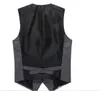 Custom Made Mens Wedding Vest Good Design Grey Groom Groomsmen Vest Casual Slim Men039s Vest VestTie8074869