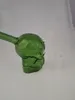 Tubi TouShui scheletro verde Tubi di vetro bong di vetro verde Produttori di bong di vetro, narghilè di vetro all'ingrosso
