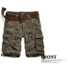 Gros-Matchstick Short Hommes Cargo Coton Kaki couleur Grande Taille 30 32 34 36 38 40 42 44 # S3612