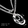 Gratis frakt Trendy Fashion High Quality 925 Silver Fashion Licensing Round Elegant Necklace Jewelry Holiday Gifts Hot 1427