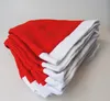 새로운 크리스마스 모자 소프트 붉은 산타 모자 크리스마스 장식 산타 클로스 코스프레 모자 파티 100 개