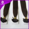 18"20"22"24" 50G natürliche Keratinkapsel vorgebundene U/Nagelspitzen-Haarverlängerung Haarverlängerungen mit flacher Spitze, 8 Farben erhältlich