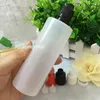 LDPE ELIQUID Leere Flasche 120ml Kunststoffpflanzenflaschen mit kindersicherer Manipulationskappe Lange dünne Spitze für E-Cig