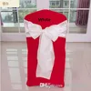 50 stks Bruiloft Stoel Sash Satijn Kleurrijke Bruiloft stoel Cover Bogen voor bruiloften Evenementen Party Decoration Hot Sale