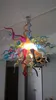 Modern Crystal Chandelier Lamps Multicolor Flush Mounted Unusual Design Ceiling Lighting Hand Blown Glass Chandelier Light for Indoor Staircase Corridor Kitchen