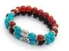 Partihandel Nya Design Män eller Kvinnor 8mm Beaded Natural Agate Stone Pärlor Buddha Meditation Armband