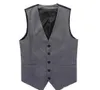 Custom Made Mens Wedding Vest Good Design Grey Groom Groomsmen Vest Casual Slim Men039s Vest VestTie8074869