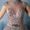 2019 nieuwe hoge nek quinceanera jurken kant applicaties met kristal kralen baljurk zoete 16 prom jurken vestidos de quinceana