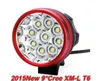 9T6バイクライト9cree XML T6 3モード14000LMフロント自転車ライトスーパーパワー9T6 18000MAHバッテリーパックcharger6120917