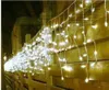 5M 200blesigs огни мигающие переулок светодиодные струнные луки сосульки занавес рождественские дома садовый фестиваль белый 110V-220V EU UK US AU PLUSH