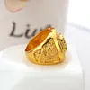 Hip hop Rings Jewelry Free Masonic 24k gold Lion Medallion Head Finger Ring for men women HQ