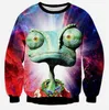 w1216 Crewneck Sweatshirt Bread Donuts Alpaca Llamas Animal 3d Print Women/Men Sweats Sport Jumper Hoodies Tops plus size S-2XL