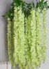 Artificial Wisteria Vine Rattan Silk Flower 164 meter för bröllop centerpieces dekorationer bouquet girland hem prydnad8353701