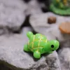 Artificial Cute Green Tortoise Arts and Crafts Animals Fairy Garden Miniatures Mini Moss Terrariums Resin Crafts Figurines