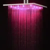浴室アクセサリーのための水質導入ライトシャワーの蛇口ヘッドマルチカラーチェンジシーリングレインシャワー