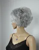 En gros livraison gratuite FIXSF256 fantaisie argent gris perruques courtes pour les femmes perruque de cheveux