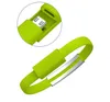 50st ny design Snabbladdning 22cm Bärbar Nudel USB Laddare Kabel Sync Data Armband Armband Band Laddare Kabeladapter för mobiltelefon