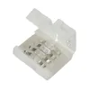 Alta qualidade mini 10mm 4pin conector adaptador para rgb 3528 5050 smd luzes de tira led solderless1929135