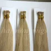 I tip Brazilian Human hair extenisons Pre bonded stick 100g 100Strands 18 20 22 24inch M27&613 color Straight Indian Hair products