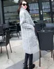 Women Winter Coats 2016 Korean Loose Plus Long Cardigan Sweaters with Knitted Wool Scarves V-Neck Long Sleeve Sweaters for Women