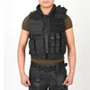 Men039S Tactical Vest Army Hunting Molle Airsoft Vest Outdoor Body Armor Swat Combat Painball Black Vest för Men2027222