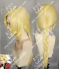 Nouvelle longue perruque blonde chaude Edward Elric Fullmetal Alchemist COSPLAY Party Hair wig