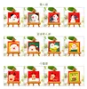 12pcs/lot Cute Cartoon Christmas Card Mini Greeting Card Sets Message Blessing Card with Envelopes