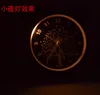 Büyük 4-inç metal sessiz gece saatli çift çan tembel luminova çalar saat ile yaratıcı çalar saat