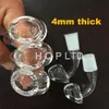 Partihandel Pris 4mm tjock kvarts Banger Nail Super Tjock Quartz Nail Quartz Club Banger Nail Domeless Manlig Kvinna Ground Joint