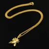 Mens Women Charm Figure Pendant Necklace Personalized Design 18K Gold Plated 60cm Long Chain Rock Micro Hip Hop Fashion Custom Jew3465076