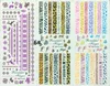 Water Transfer Nail Sticker Hot Water Decals 30Pcs Mix Nail Art Stickers Water Slide Temporary Tattoos Stickers Nail Decal Accessory