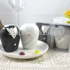 Vente en gros - Livraison gratuite PAR FEDEX 200pcs / lot (100sets) Salières et poivrières de mariage pour les mariés Décorations de modèles populaires