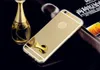 Étui miroir souple plaqué Ultra-mince Clear TPU étuis champagne rose or couverture arrière pour iPhone 4 5 6 6s plus samsung s5 s6 s7 edge note 5 4