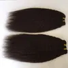 Cabelo virgem brasileiro Clipe reto em Extensão de Cabelo Humano 7pcs/Conjunto de 120g Clipe em Extensio