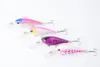 600 pz Richiamo di Pesca Crankbait Esca di plastica dura Acqua Dolce 8 CM 7.2G 6 # GANCI Minnow Crankbait Esca Dura Crappie Attrezzatura da pesca MI081