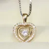 heart shaped diamond pendants