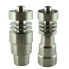 유니버설 Domeless 흡연 핸드 툴 4 In 1 GR2 티타늄 네일 14mm18MM 남성과 여성 공동 Dab Rigs가있는 물 파이프 유리 봉용