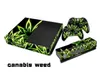 Full Set Green Leaf Vinyl Decal Xbox One Skin Stickers PVC Protector Decals Wrap For xbox one Console and 2 Controllers7022655