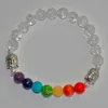 SN0223 Crystal Quartz Stone Buddha Chakra Power Energy Armband Reiki Mala Kralen Gebed Spiritualiteit Mind Body Spirit Armbanden